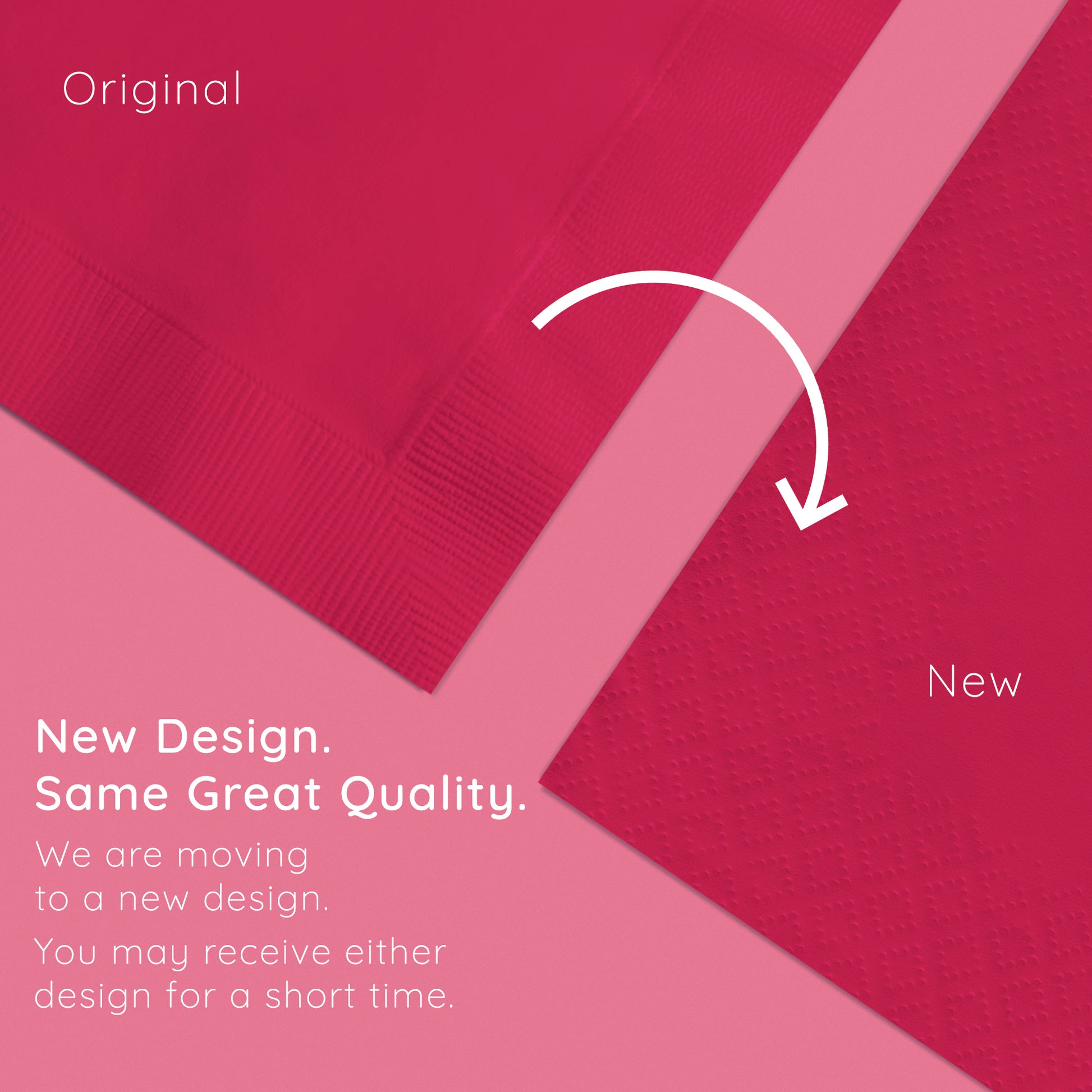 Hot Magenta 2-Ply Luncheon Napkins 600 ct Emboss Callout Image