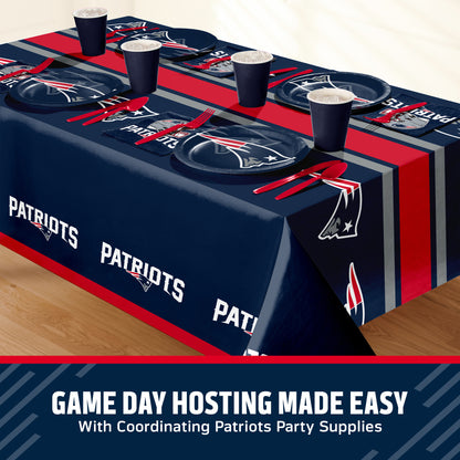 Officially Licensed New England Patriots NFL Football Tablecloths 12 ct Bulk