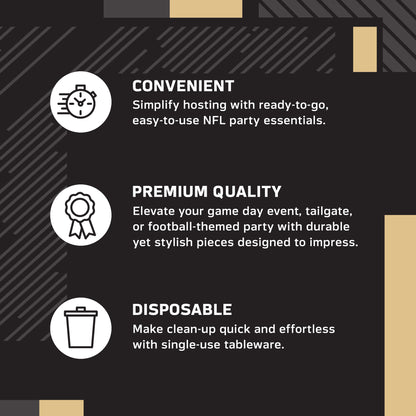 Officially Licensed New Orleans Saints NFL Football Beverage Napkins 192 ct Bulk