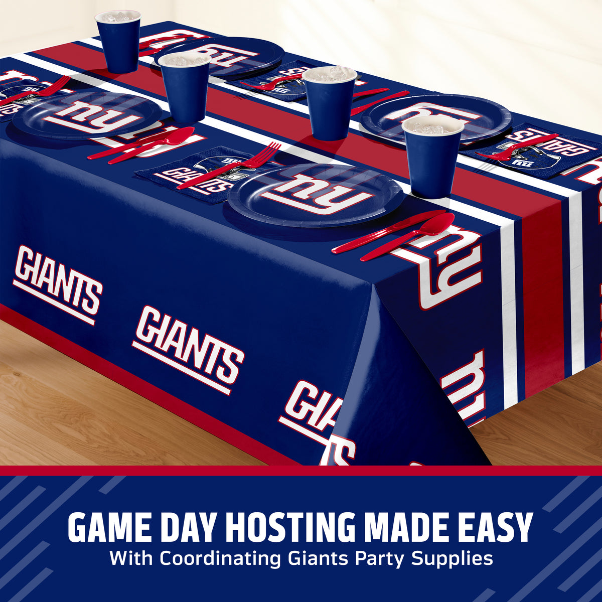 Officially Licensed New York Giants NFL Football Luncheon Napkins 192 ct Bulk