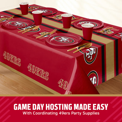 Officially Licensed San Francisco 49ers NFL Football 20 oz Plastic Cups 96 ct Bulk