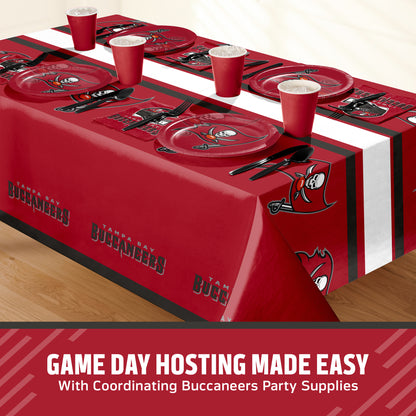 Officially Licensed Tampa Bay Buccaneers NFL Football Tablecloths 12 ct Bulk