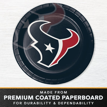 Houston Texans paper plate callout