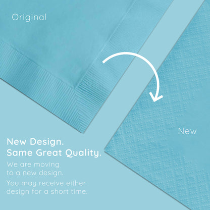Pastel Blue 2-Ply Beverage Napkins 600 ct Emboss Callout Image
