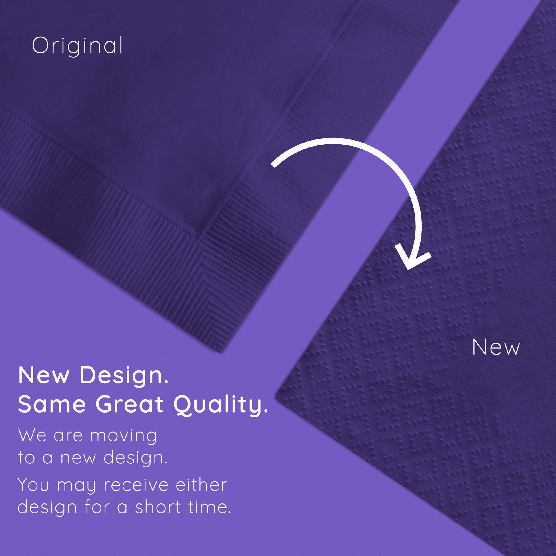 Purple 2-Ply Luncheon Napkins 600 ct Emboss Callout Image