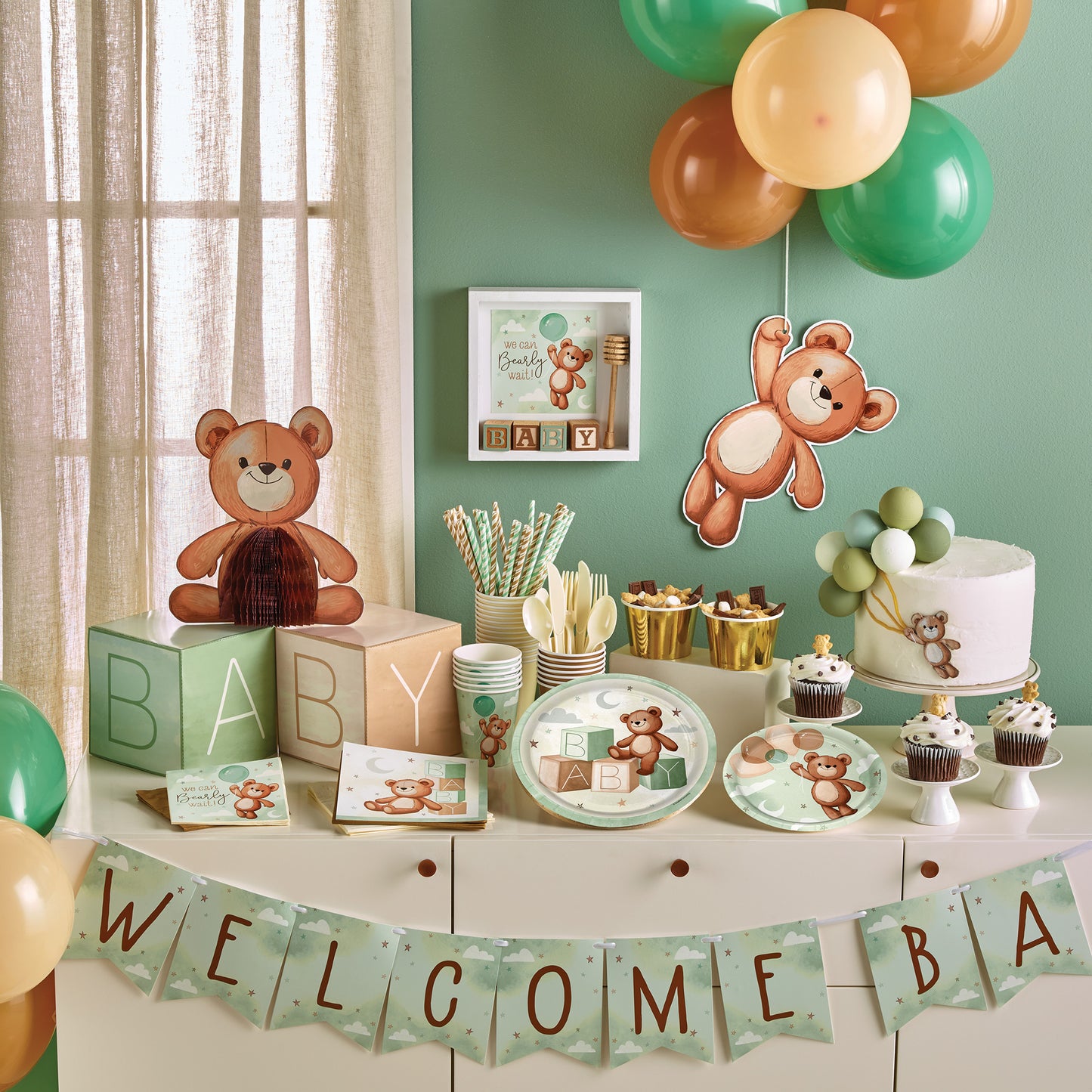 Teddy Bear Paper Plates 96 ct