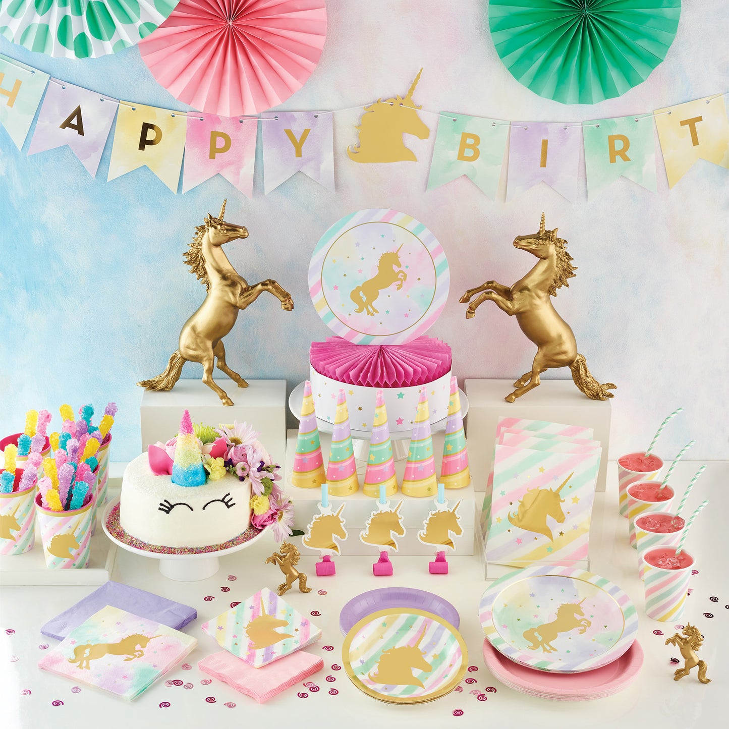 Sparkle Unicorn Centerpieces 6 ct