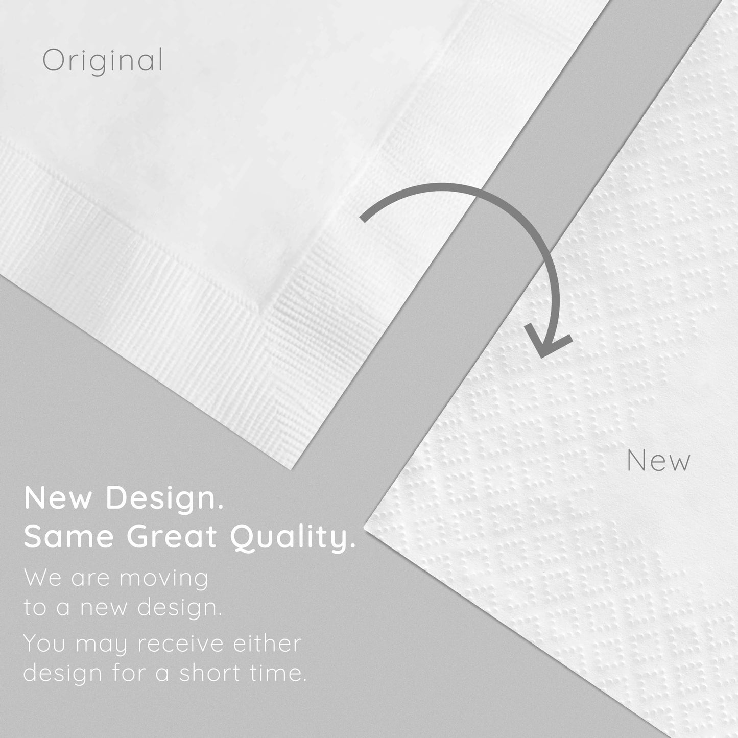 White Better than Linen Beverage Napkins 288 ct Emboss Callout Image