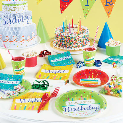 Festive Cake Dessert Plates 96 ct