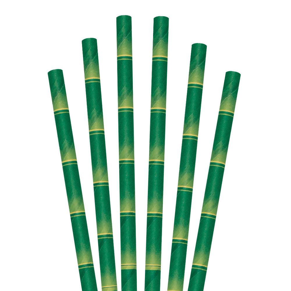 7.75" Bamboo Jumbo Paper Straws - 4800 ct.