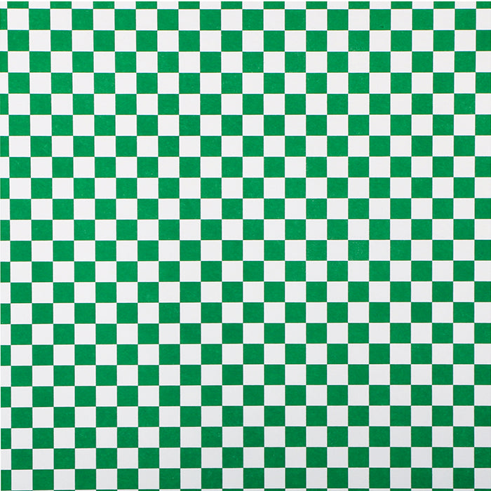 Basket Liner or Sandwich Wrap, Green & White Check 2,000 ct