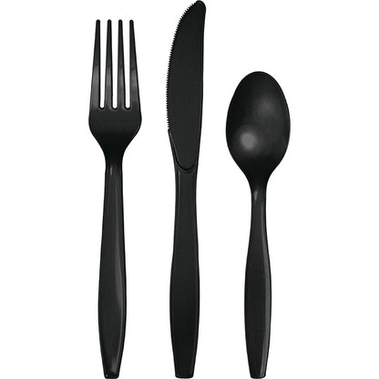 Black Velvet Assorted Plastic Cutlery 288 ct