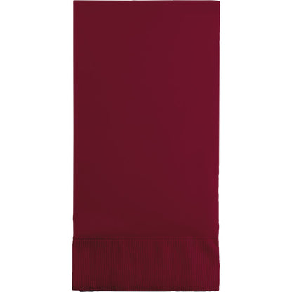 Burgundy 3-Ply Guest Towels 192 ct