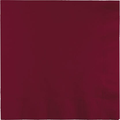 Burgundy Dinner Napkins 3-Ply 250 ct