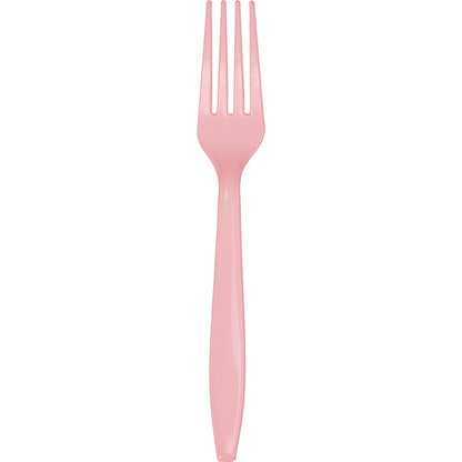 Classic Pink Plastic Forks 288 ct