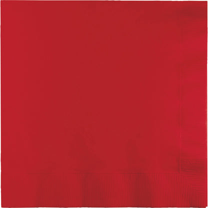Classic Red Dinner Napkins 3-Ply 250 ct
