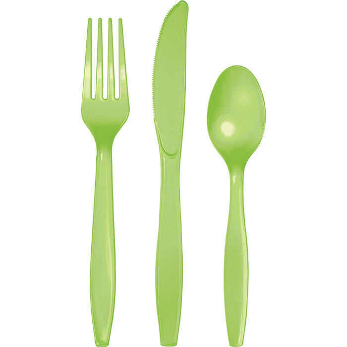 Fresh Lime Assorted Plastic Cutlery 288 ct