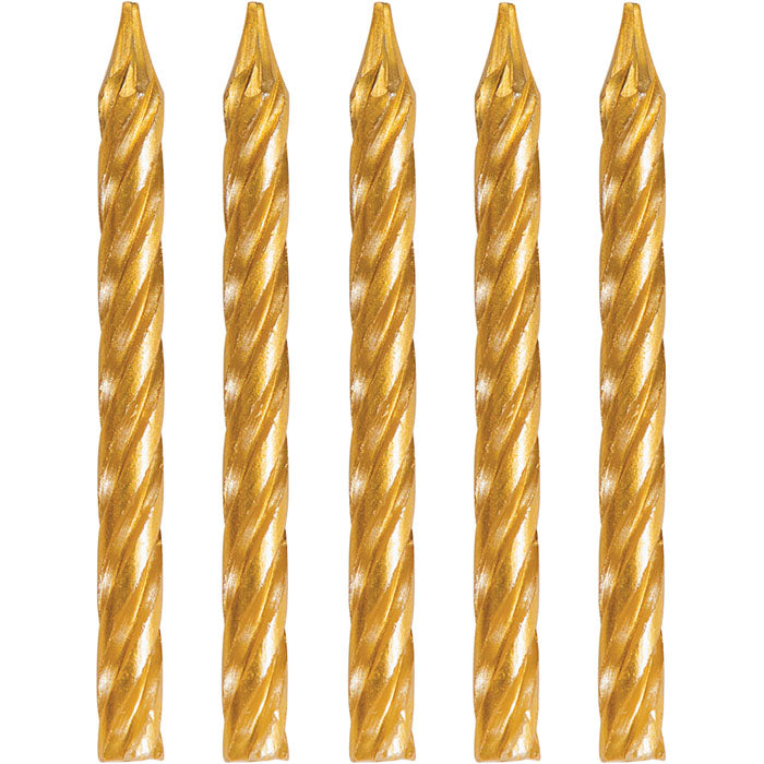 Gold Birthday Candles 288 ct