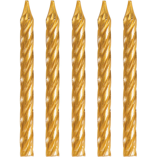 Gold Birthday Candles 288 ct