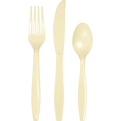 Ivory Assorted Plastic Cutlery 288 ct