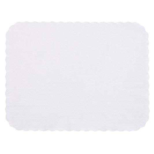 Knurl Embossed 15" x 20" Scalloped Traymat 1000 ct