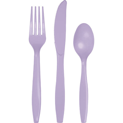 Luscious Lavender Assorted Plastic Cutlery 288 ct