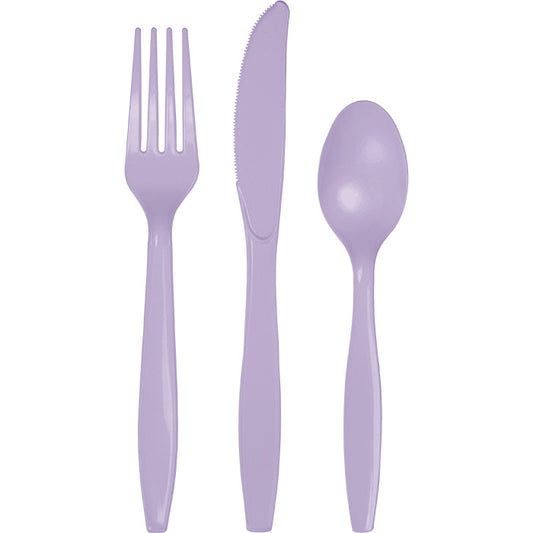 Luscious Lavender Assorted Plastic Cutlery 288 ct