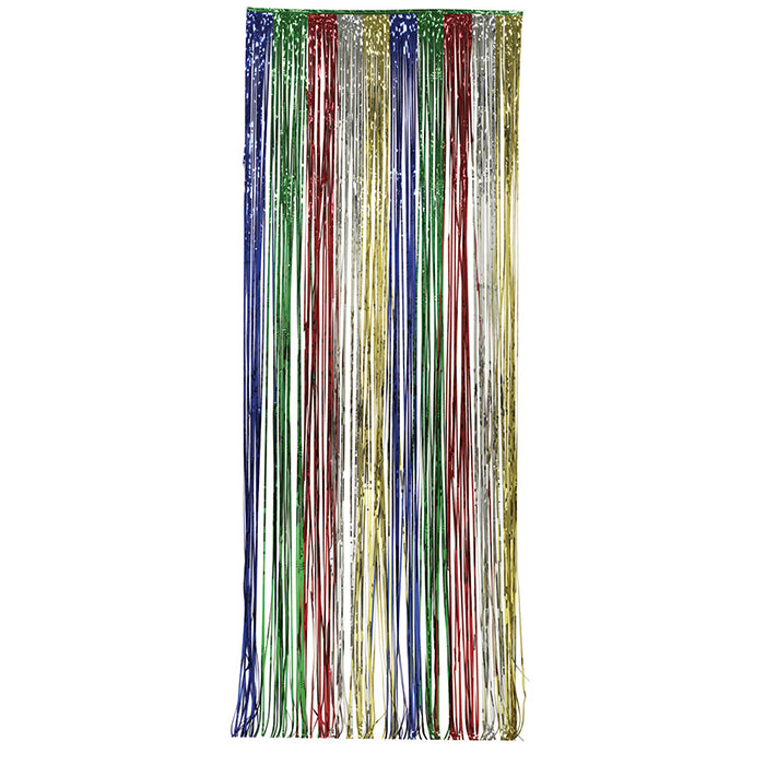 Multicolor Foil Door Curtain 6 ct