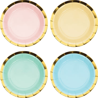 Pastel Celebrations Assorted Dessert Plates 96 ct