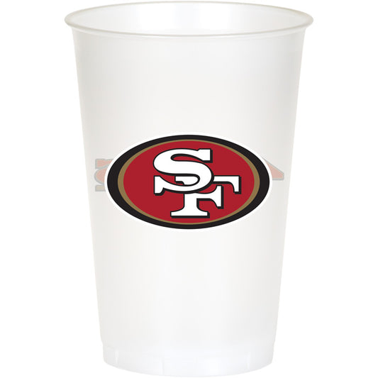 San Francisco 49ers 20 oz Plastic Cups 96 ct