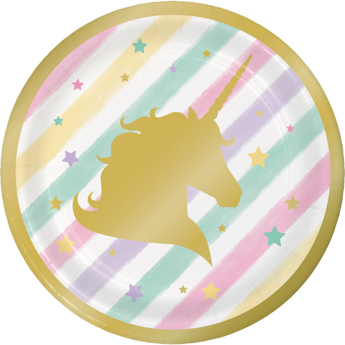 Sparkle Unicorn Dessert Plates 96 ct