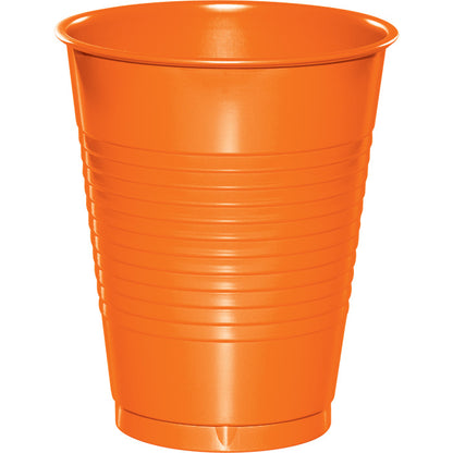 Sunkissed Orange 16 oz Plastic Cups 240 ct