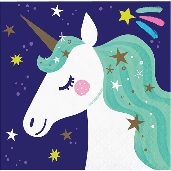 Unicorn Galaxy Beverage Napkins 192 ct