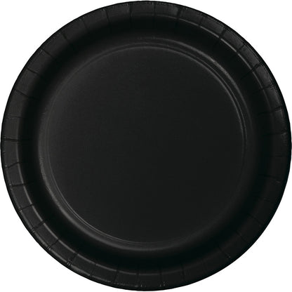 Value Friendly Black Velvet Dinner Plates 96 ct