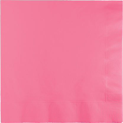 Value Friendly Candy Pink Beverage Napkins 240 ct